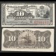 CUBA / Banco Español de la Isla de Cuba - Billet de 10 Centavos - Bateau - 1897 – P52 – JeromeCollection