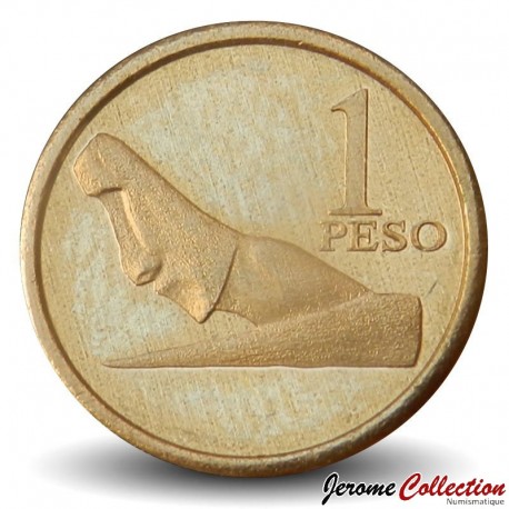 ILE DE PAQUES (Chili) / RAPANUI - PIECE de 1 Peso - Moai - 2021 – N354338 – JeromeCollection