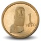 ILE DE PAQUES (Chili) / RAPANUI - PIECE de 1 Peso - Moai - 2021 – N354350 – JeromeCollection
