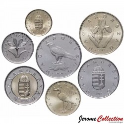 HONGRIE - SET / LOT de 7 PIECES de 1 2 5 10 20 50 100 Forint - 1992 / 2011