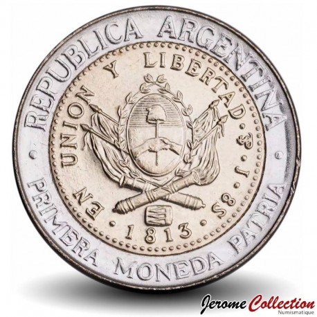 ARGENTINE - PIECE de 1 Peso - Bicentenaire de la 1ére pièce patriotique - 2013