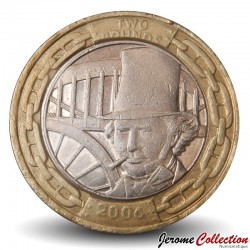 ROYAUME UNI - PIECE de 2 Livres - Isambard Kingdom Brunel - 2006 – Km1060 – JeromeCollection