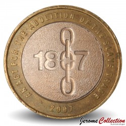 ROYAUME UNI - PIECE de 2 Livres - Abolition de l'esclavage - 2007 – Km1075 – JeromeCollection
