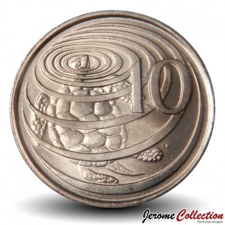 CAIMANS (ILES) - PIECE de 10 CENTS - Tortue verte - 1982 – Km3 – JeromeCollection