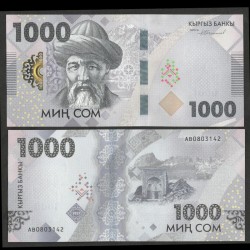 KIRGHIZISTAN - Billet de 1000 Som - 30 Ans de la monnaie nationale - Jusup Balasağın - 2023 – P39 – JeromeCollection