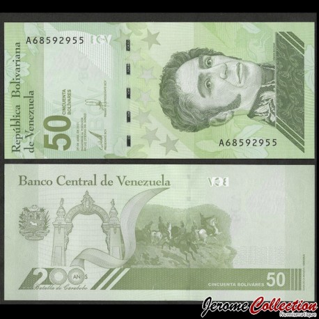 VENEZUELA - Billet de 50 Bolivares Digitales - 200 ans de la Bataille de Carabobo - 29.04.2021 – P118 – JeromeCollection