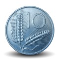ITALIE - PIECE de 10 Lire - Deux épis de blé - 1977 – Km93 – JeromeCollection