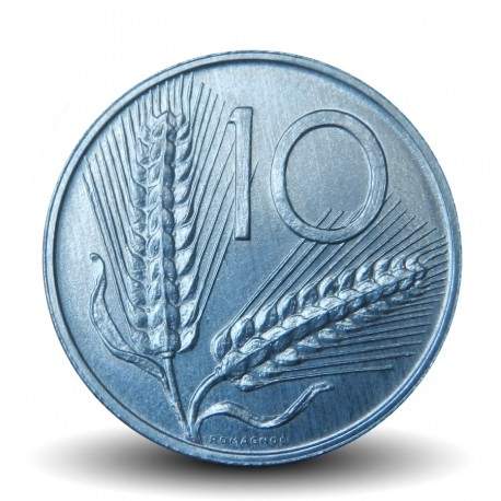 ITALIE - PIECE de 10 Lire - Deux épis de blé - 1977 – Km93 – JeromeCollection