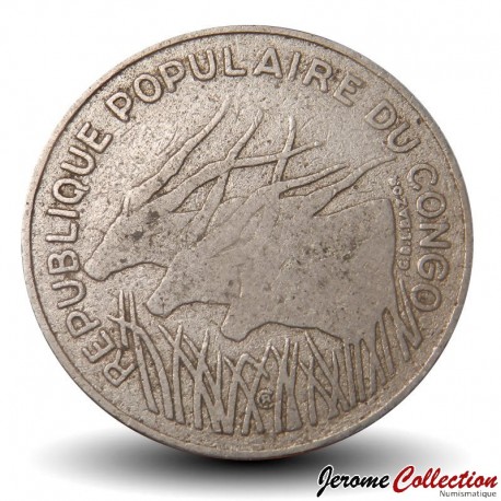 CONGO - PIECE de 100 FRANCS - Elands de Derby - 1972 – Km1 – JeromeCollection