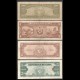 CUBA - Lot de 4 Billets de 5 10 10 20 Pesos - Gomez / Cespedes / Maceo - 1949 / 1956 / 1960 – P79 P80 P88 P92 –