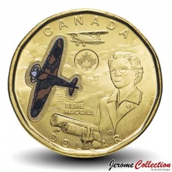 CANADA - PIECE de 1 DOLLAR - Elsie MacGill (Version colorisée) - 2023