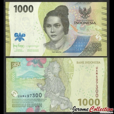 INDONESIE - Billet de 1000 Rupiah - Tjut Meutia - 2023 – P162b – JeromeCollection