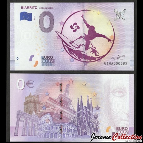 BILLET TOURISTIQUE - ZERO 0 EURO - FRANCE - Biarritz Cité de l'océan - UEHA - 2018-1 – N299961 – JeromeCollection