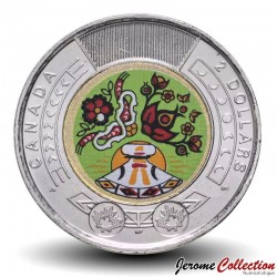 CANADA - PIECE de 2 DOLLARS - Journée nationale des peuples autochtones (Version colorisée) - 2023 – Km3350 –