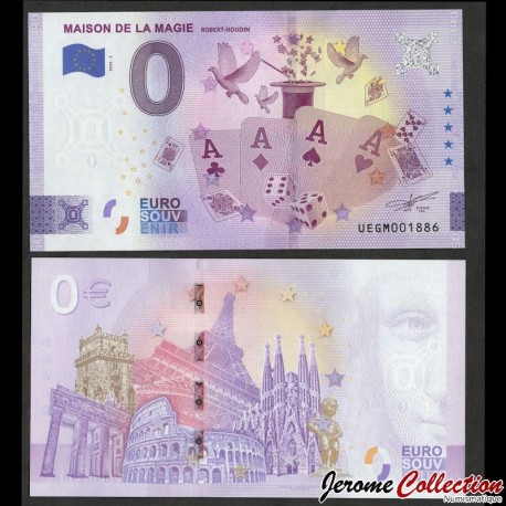 BILLET TOURISTIQUE - ZERO 0 EURO - FRANCE - Blois - Maison de la magie - UEGM - 2023-2 – N365135 – JeromeCollection