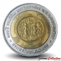 THAILANDE - PIECE de 10 Baht - Department of Lands - 2001 – Y373 – JeromeCollection