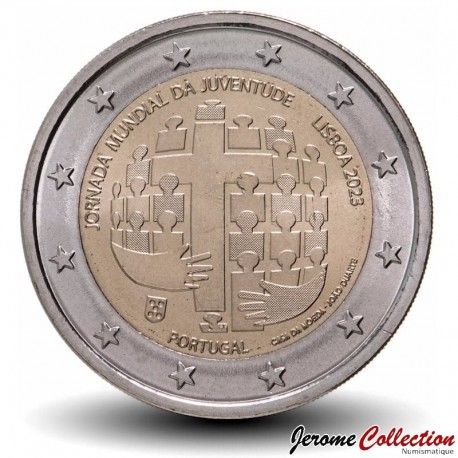 PORTUGAL - PIECE de 2 Euros - Journées mondiales de la jeunesse à Lisbonne - 2023 – Km943 – JeromeCollection