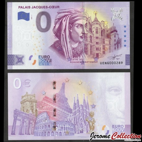 BILLET TOURISTIQUE - ZERO 0 EURO - FRANCE - Palais Jacques-Coeur - UENG- 2023-1 – N370908 – JeromeCollection