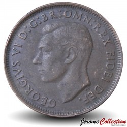 AUSTRALIE - PIECE de 1/2 Penny - Kangourou / George VI (● Perth Mint) sans 