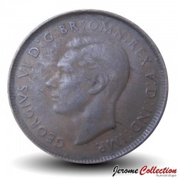 AUSTRALIE - PIECE de 1/2 Penny - Kangourou / George VI (● Perth Mint) - 1946