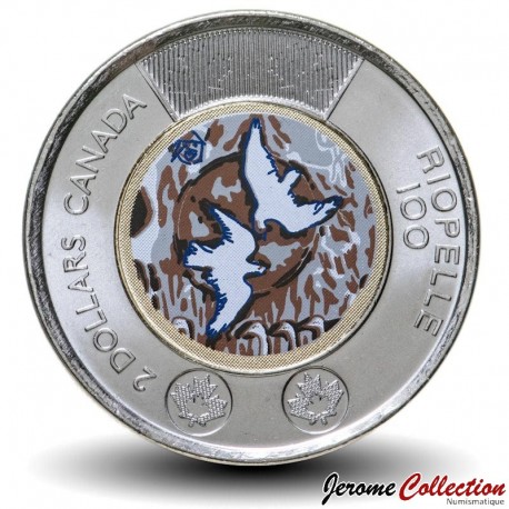 CANADA - PIECE de 2 DOLLARS - 100 Anniversaire de Jean Paul Riopelle (Coloré) - 2023 – Km3348 – JeromeCollection