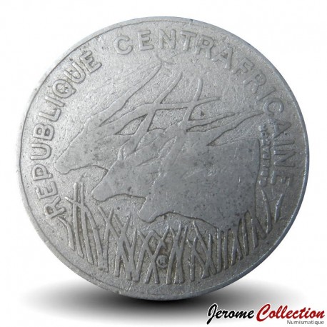 RÉPUBLIQUE CENTRAFRICAINE - PIECE de 100 FRANCS - 3 antilopes - 1982 – Km7 – JeromeCollection