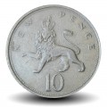 ROYAUME UNI - PIECE de 10 Nouveaux Pence - Lion - 1968 – Km912 – JeromeCollection