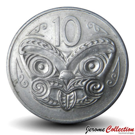 NOUVELLE-ZÉLANDE - PIECE de 10 Cents - Masque Maori - 1978 – Km41.1 – JeromeCollection