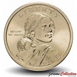 ETATS UNIS / USA - PIECE de 1 Dollar - Native american / Sacagawea - Sequoyah - P - 2017