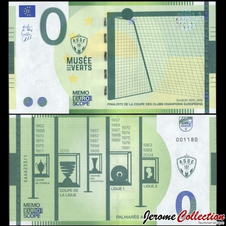 BILLET TOURISTIQUE - MEMOEURO - FRANCE - MUSEE DES VERTS - ASSE - ST ETIENNE - 2023 – N388738 – JeromeCollection