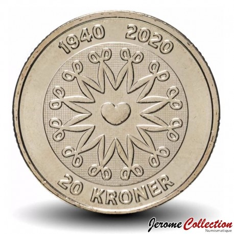 DANEMARK - PIECE de 20 Couronnes Danoise - Anniversaire de la reine Margrethe II - 2020 – Km968 – JeromeCollection