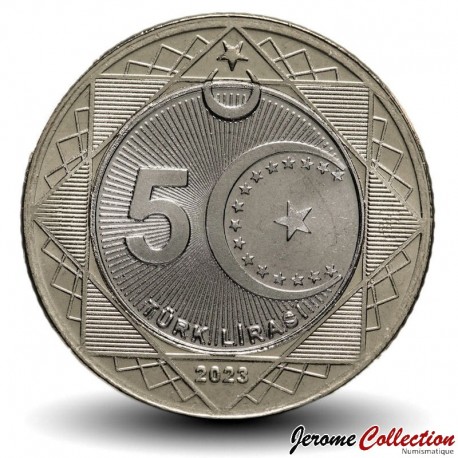 TURQUIE - PIECE de 5 Lira - Centenaire de la République de Turquie - 2023 – N384041 – JeromeCollection