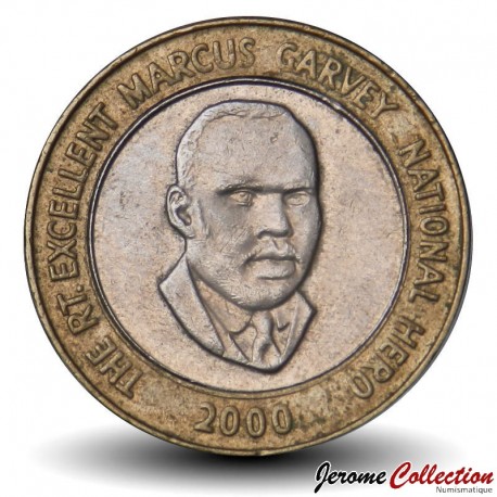 JAMAIQUE - PIECE de 20 Dollars - Marcus Garvey - Bimétal - 2000 – Km182 – JeromeCollection