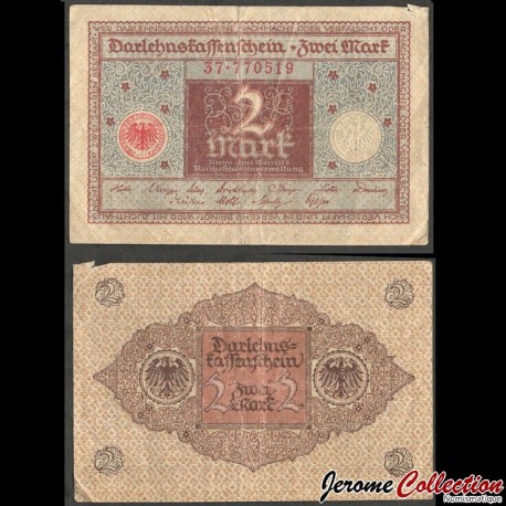 ALLEMAGNE / DARLEHENSKASSENSCHEINE - Billet de 2 Mark - 1920 – P60 – JeromeCollection