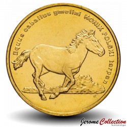 POLOGNE - PIECE de 2 ZLOTE - Cheval polonais - Le Konik - 2014