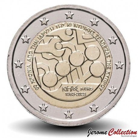 CHYPRE - PIECE de 2 Euros - Banque centrale de Chypre - 2023 – Km116 – JeromeCollection
