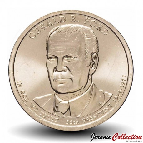 ETATS UNIS / USA - PIECE de 1 Dollar - Série Présidents: 38 - Gerald R. 