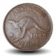 AUSTRALIE - PIECE de 1 Penny - George VI / Kangourou - (● Perth Mint) - 1943 – Km36 – JeromeCollection