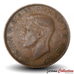 AUSTRALIE - PIECE de 1 Penny - George VI / Kangourou - (Melbourne) - 1948