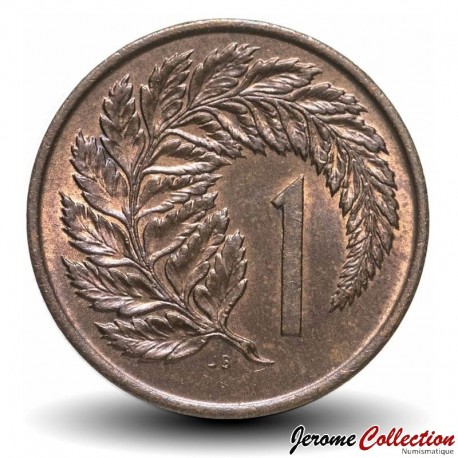 NOUVELLE-ZÉLANDE - PIECE de 1 Cent - Feuille de fougère - 1967 – Km31 – JeromeCollection