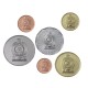 SRI LANKA - SET / LOT de 6 PIECES de 25 50 Cents 2 5 10 Roupies - 2005 / 2013 – Km135 136 141 219 220 221 –