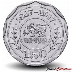 SRI LANKA - PIECE de 10 Roupies - 150 Ans du thé - 2017 – Km217 – JeromeCollection