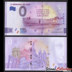 BILLET TOURISTIQUE - ZERO 0 EURO - Mémorial de Caen - Esplanade - UECS - 2022-5 – N376719 – JeromeCollection