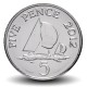 GUERNESEY (île de) - PIECE de 5 Pence - Yachts - 2012 – Km97 – JeromeCollection