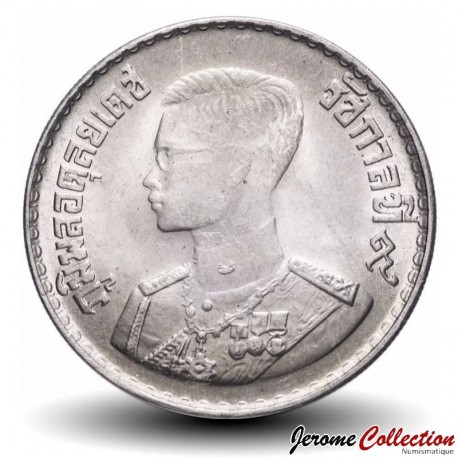 THAILANDE - PIECE de 1 Baht - Buste de Rama IX - 1957 – Y82 – JeromeCollection