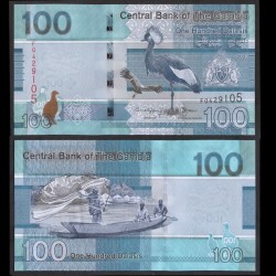 GAMBIE - Billet de 100 Dalasis - Oiseaux Grues couronnées - 2023 – P41c – JeromeCollection