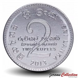 SRI LANKA - PIECE de 2 Roupies - Armoiries du Sri Lanka - 2013 – km147 – JeromeCollection