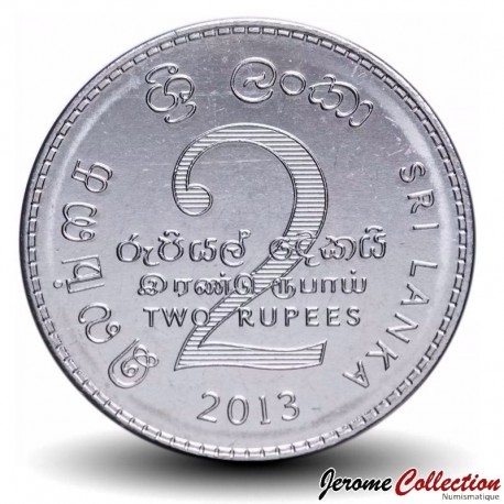 SRI LANKA - PIECE de 2 Roupies - Armoiries du Sri Lanka - 2013 – km147 – JeromeCollection