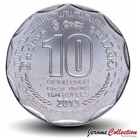 SRI LANKA - PIECE de 10 Roupies - Armoiries du Sri Lanka - 2013 – km181 – JeromeCollection