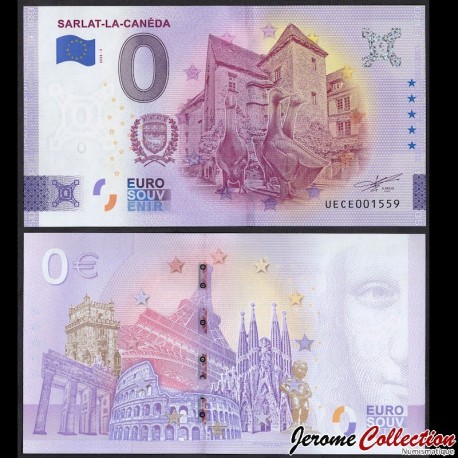 BILLET TOURISTIQUE - ZERO 0 EURO - FRANCE - SARLAT-LA-CANEDA - UECE - 2024-5 – N407369 – JeromeCollection